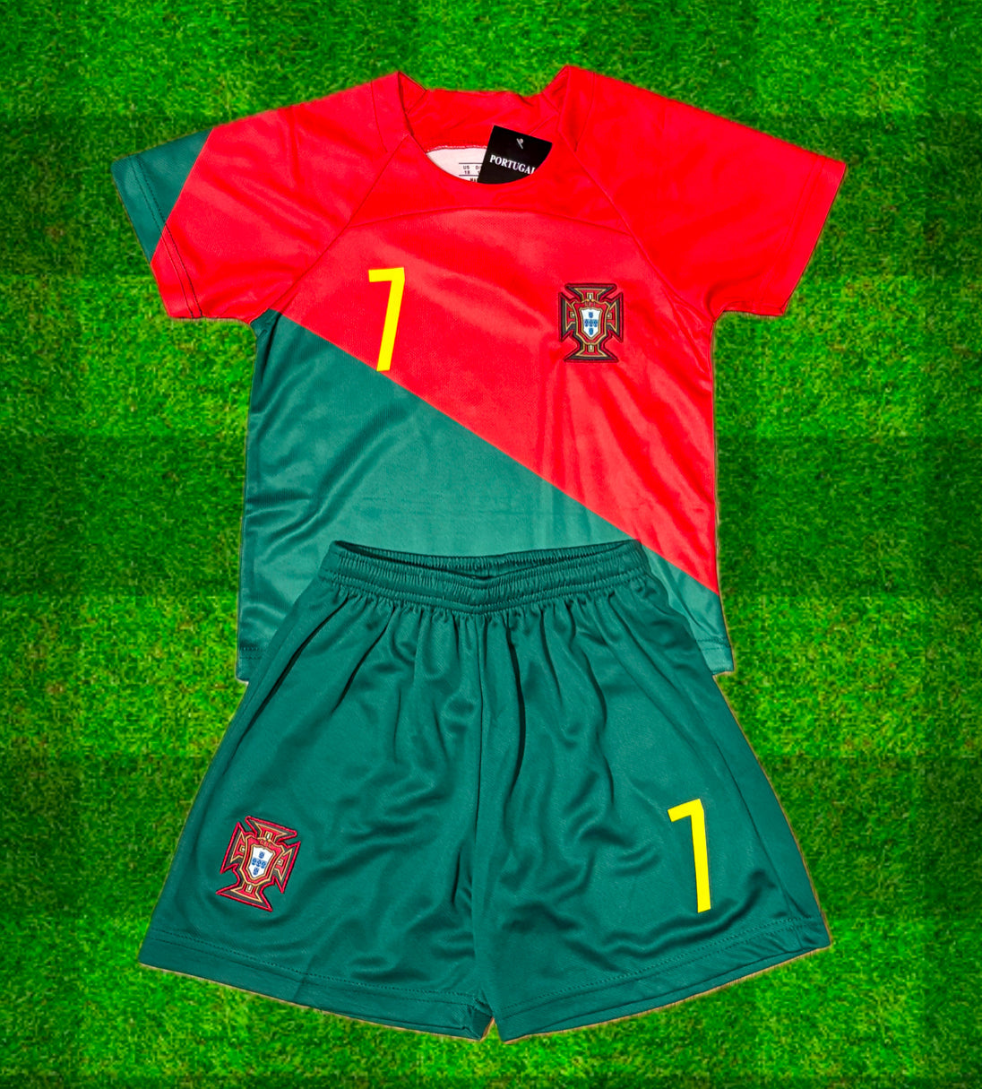 Kids Cristiano Ronaldo / Portugal Soccer Jersey Home Toddler & Youth Sizes