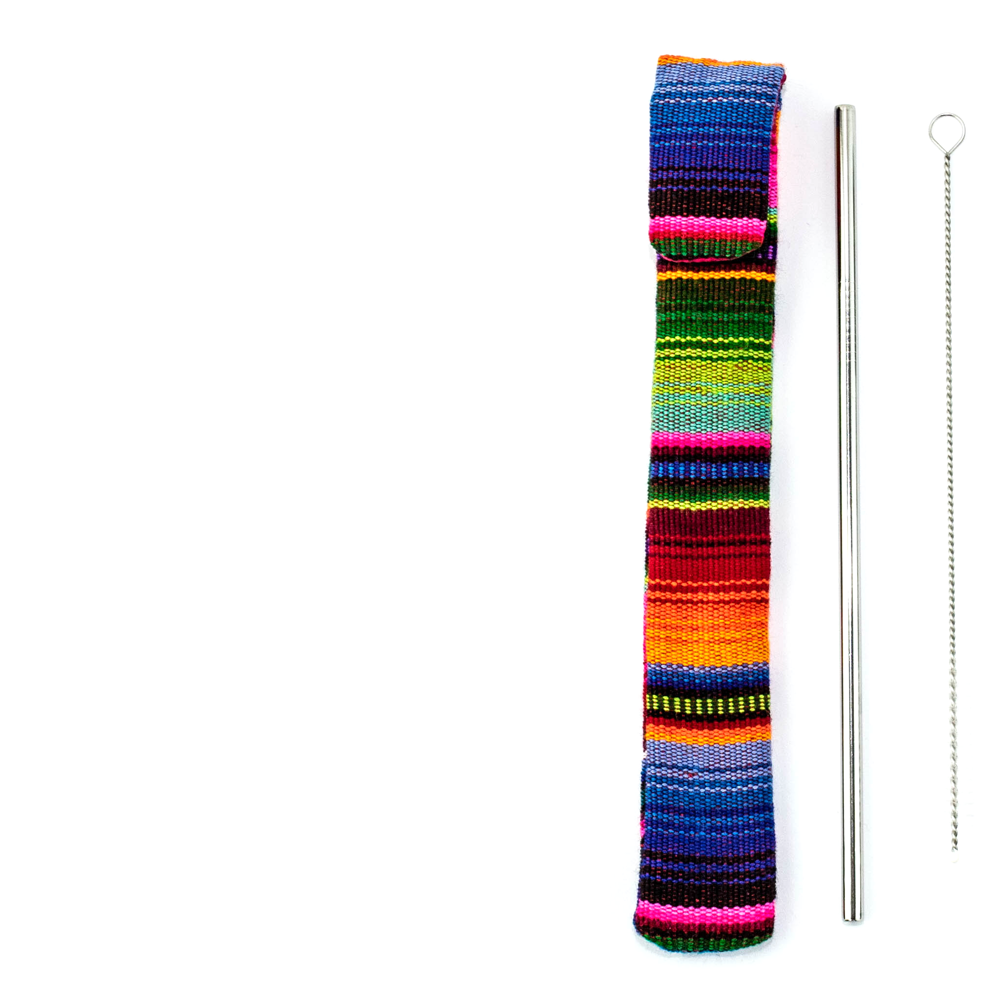 Kit de Popote Reutilizable y Sostenible con Popote y Limpiador - Guatemala