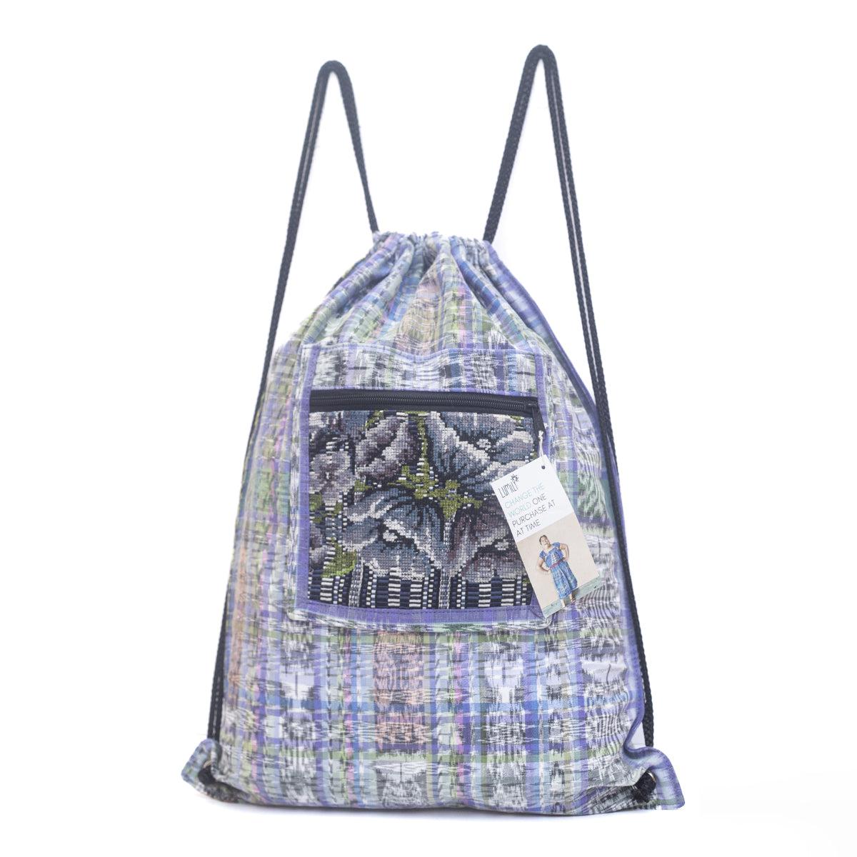 Mochila Salsa Upcycled Corte - Artesanía guatemalteca única