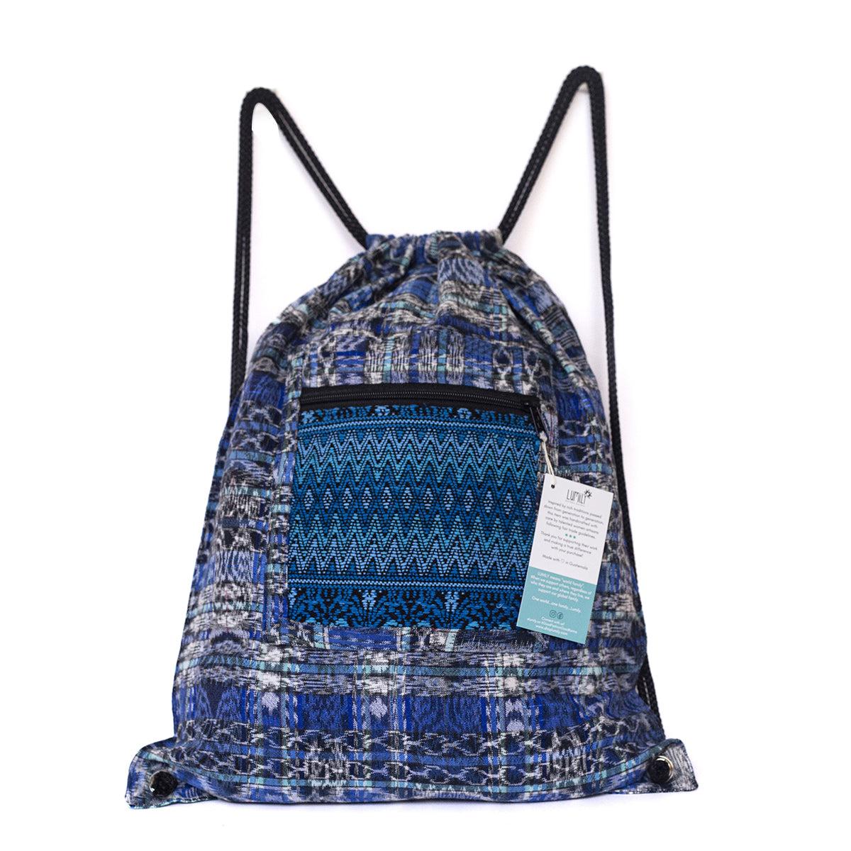 Mochila Salsa Upcycled Corte - Artesanía guatemalteca única
