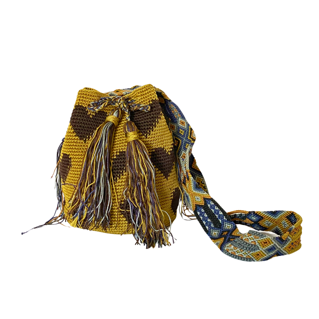 Bolso cruzado Catalina Hearts de ganchillo, pieza única - México