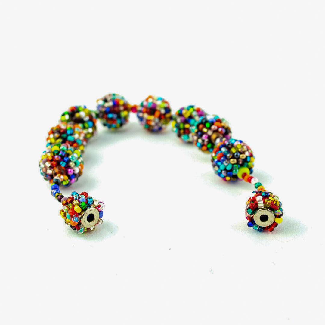 Shiva Magnetic Closure Seed Bead Bracelet - Guatemala