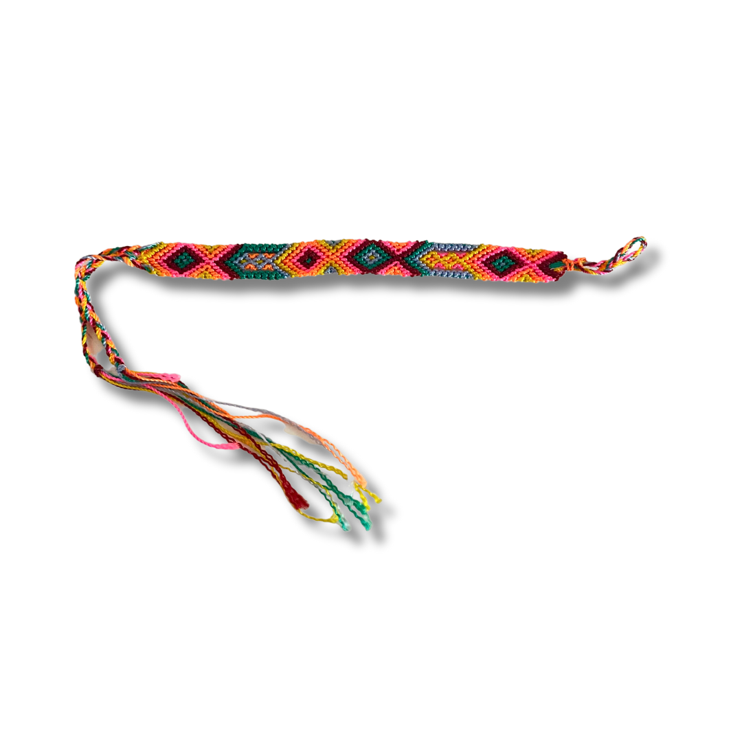 Pulsera de hilo tejido de macramé pequeña - Elige el color - México
