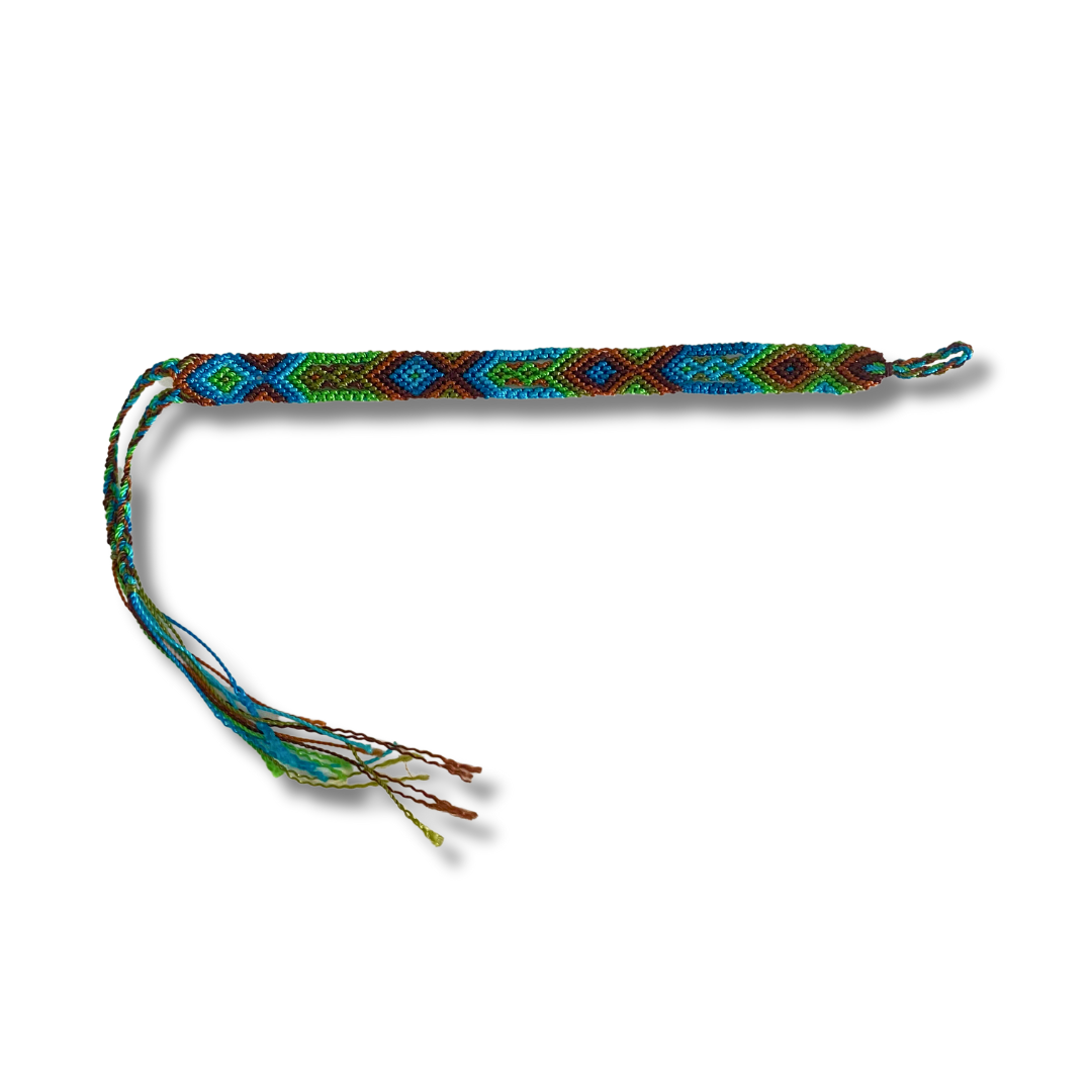 Pulsera de hilo tejido de macramé pequeña - Elige el color - México