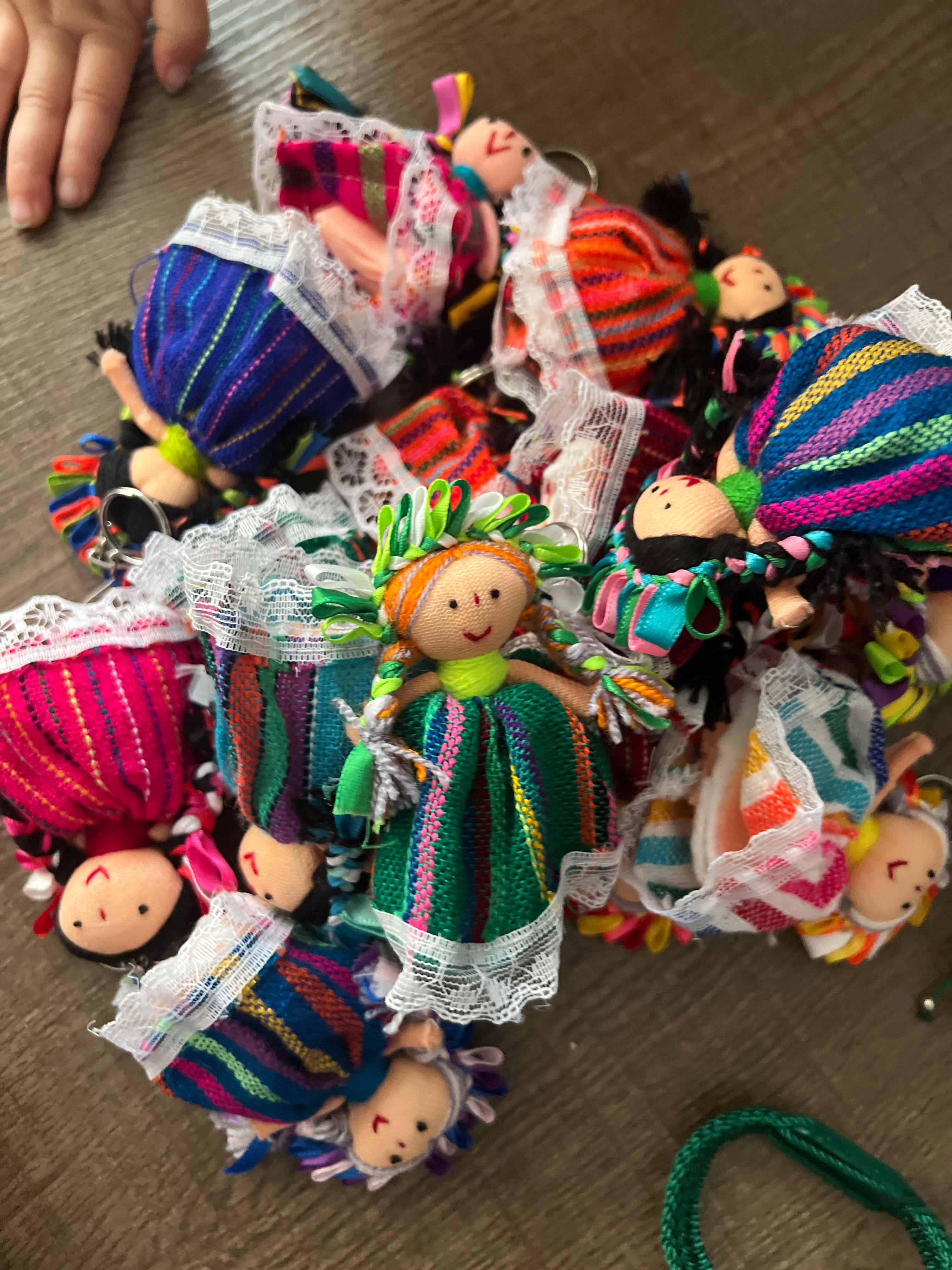 Llavero de muñeca lelé mexicana