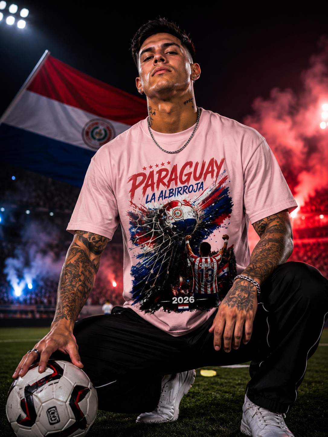 Viva Paraguay La Albirroja 2026 Soccer Fan T-shirt | World Knockout Rounds Viral Latino Tees | Heavyweight Cotton