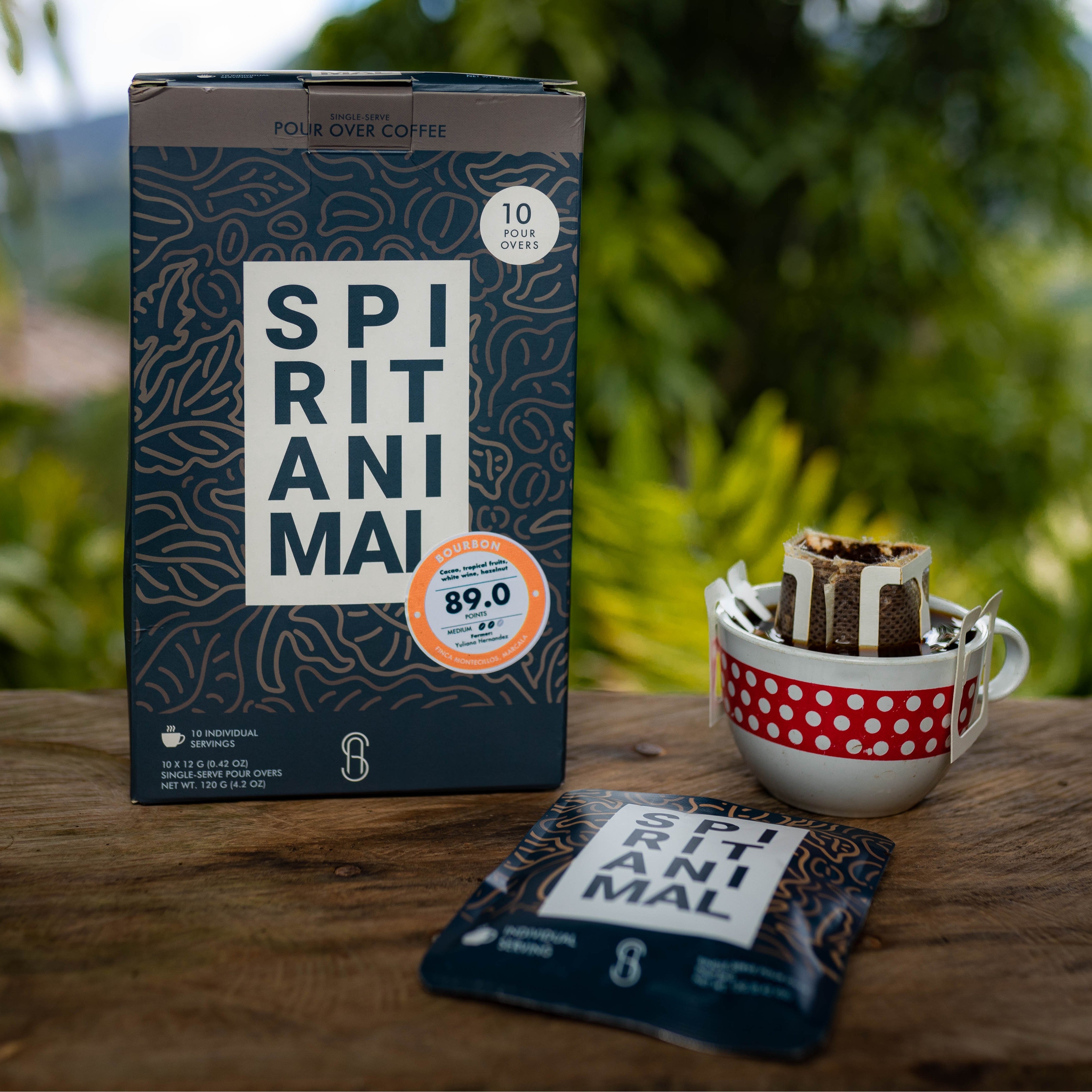 Single-Use Pour-Over Drip Bags - Bourbon (Box of 10 Bags)