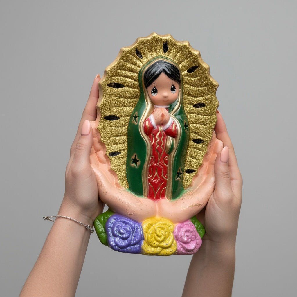 Lámpara de noche grande de la Virgencita