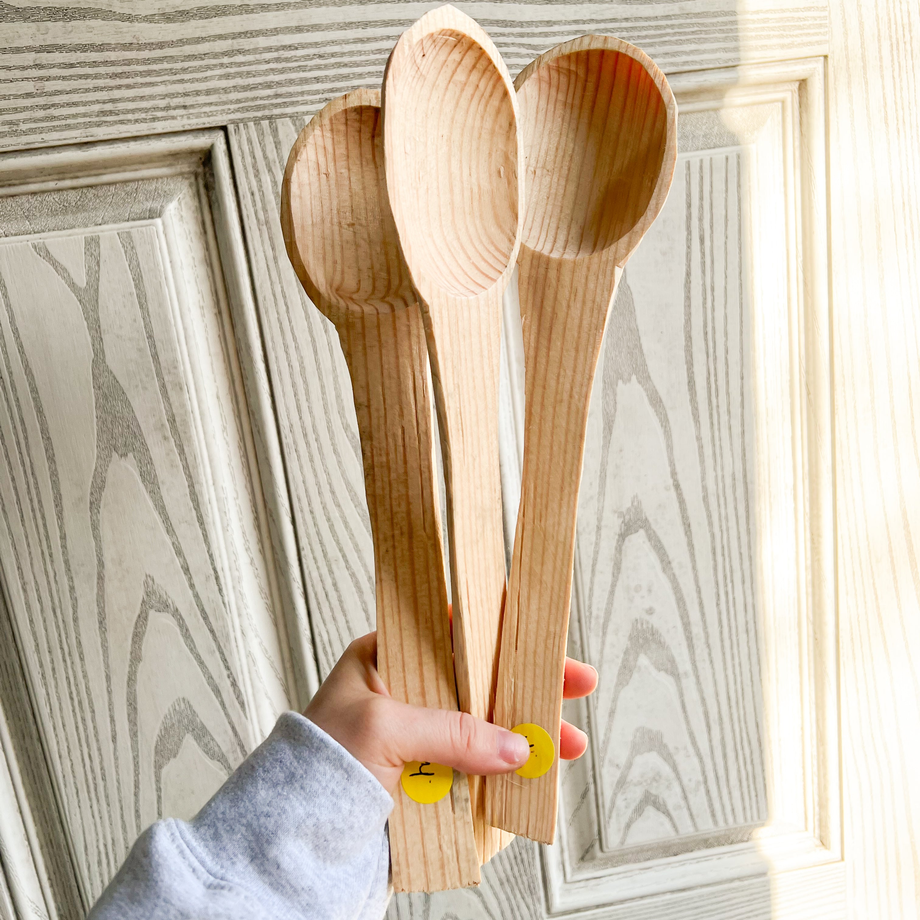 Cucharas de madera talladas a mano tradicionales