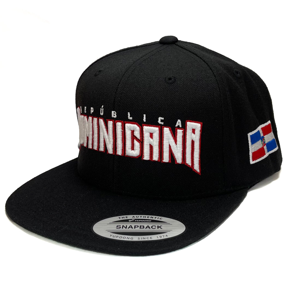Gorra SnapBack Negra de República Dominicana