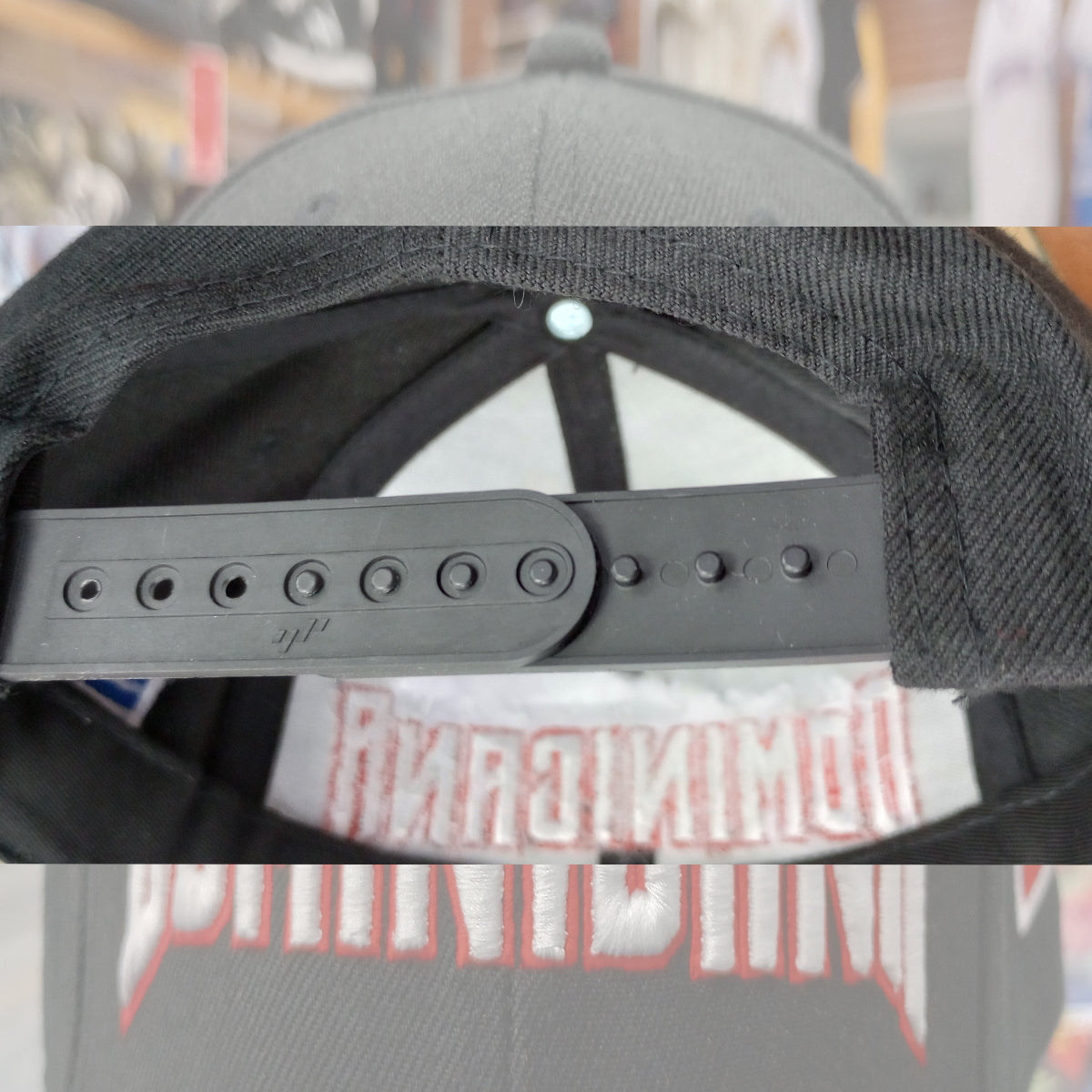 Gorra SnapBack Negra de República Dominicana
