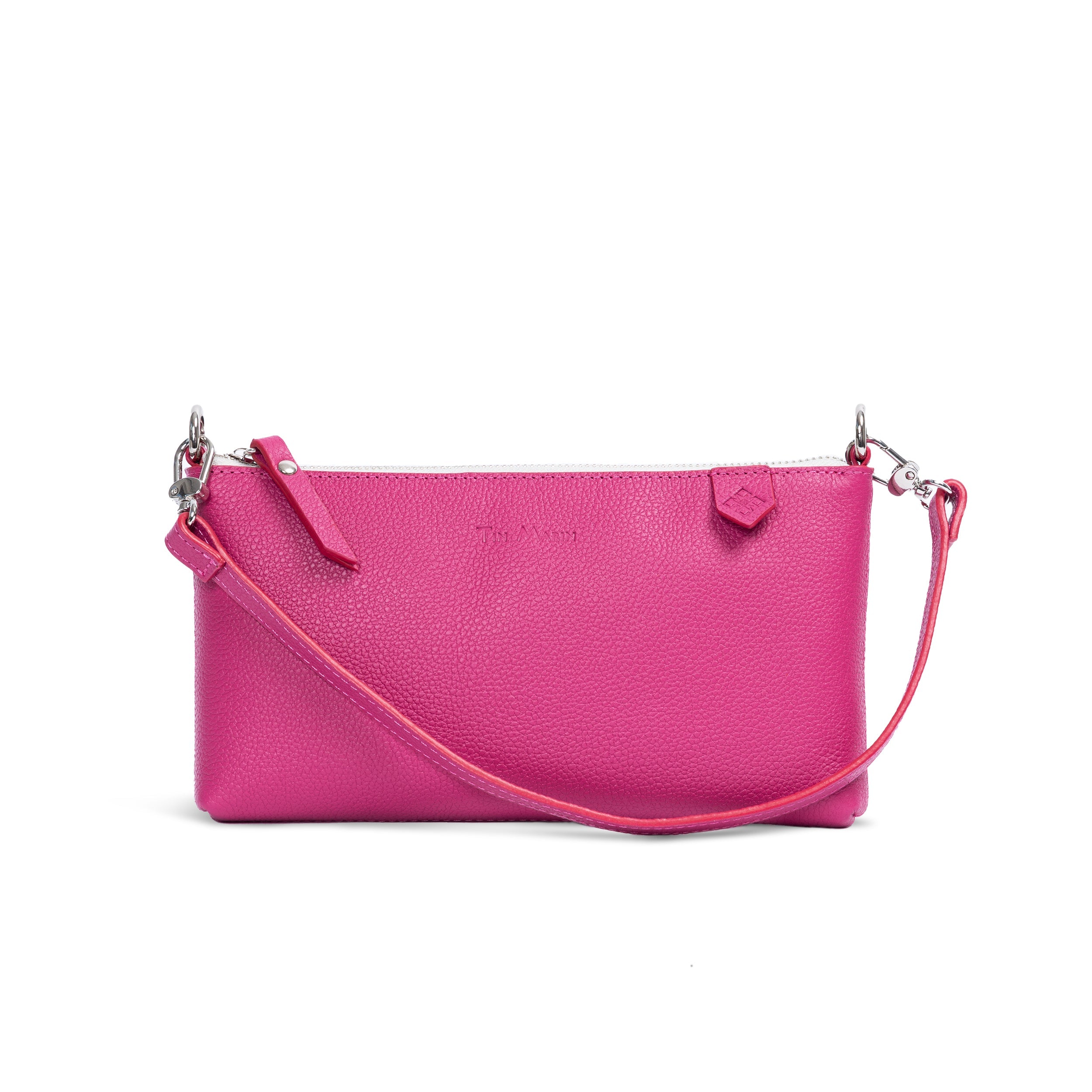 Bolso Elia de piel convertible – Clutch, bandolera y cruzado