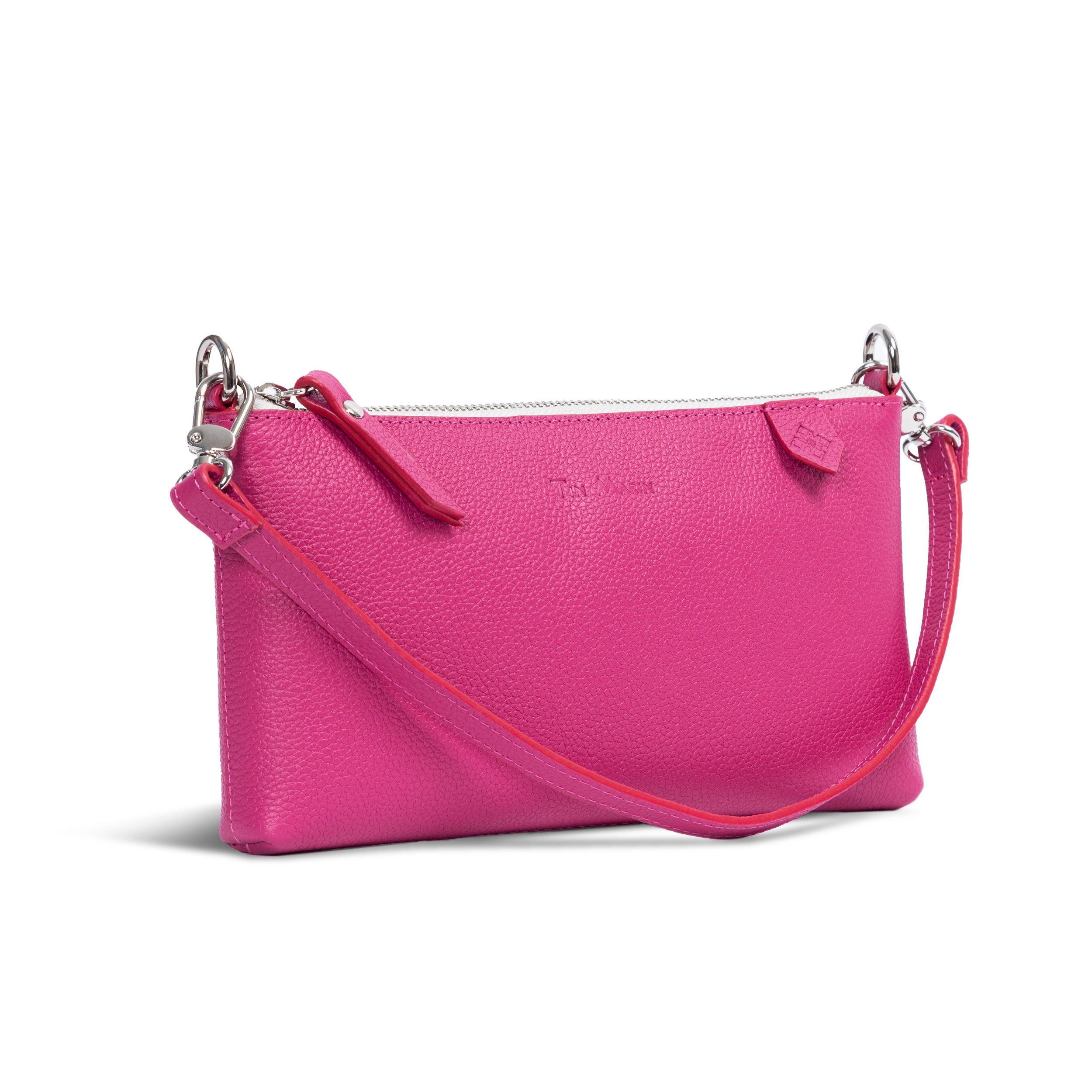Bolso Elia de piel convertible – Clutch, bandolera y cruzado