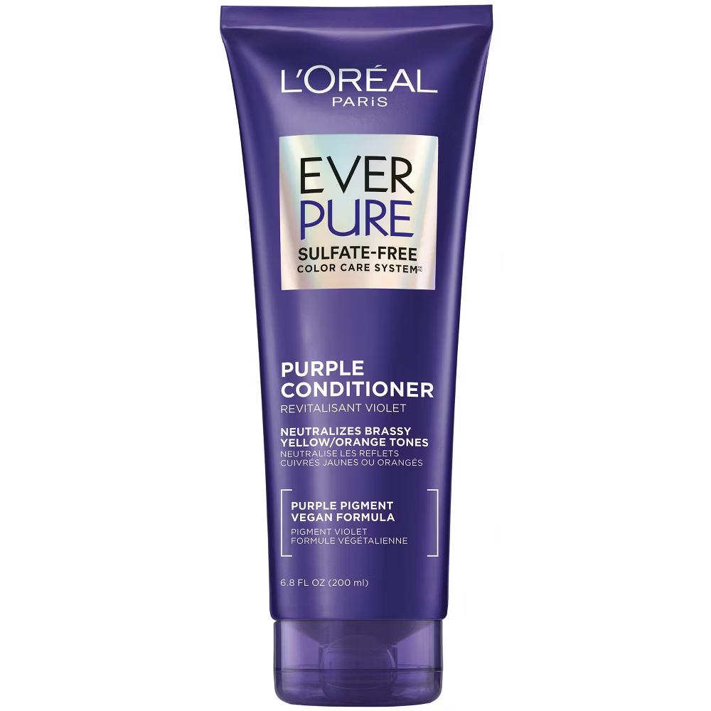 Acondicionador Morado Matizador de Tonos Anaranjados EverPure de L'Oréal (6.8 oz)