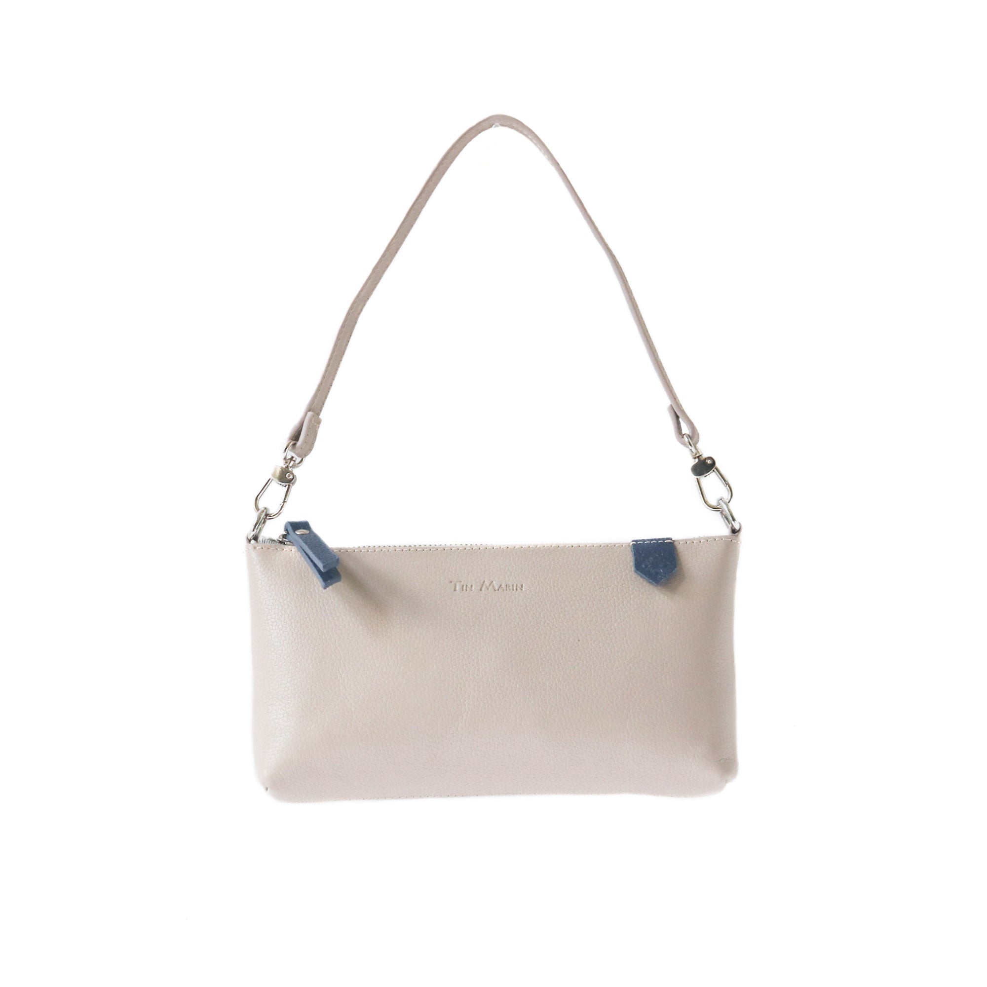 Bolso Elia de piel convertible – Clutch, bandolera y cruzado
