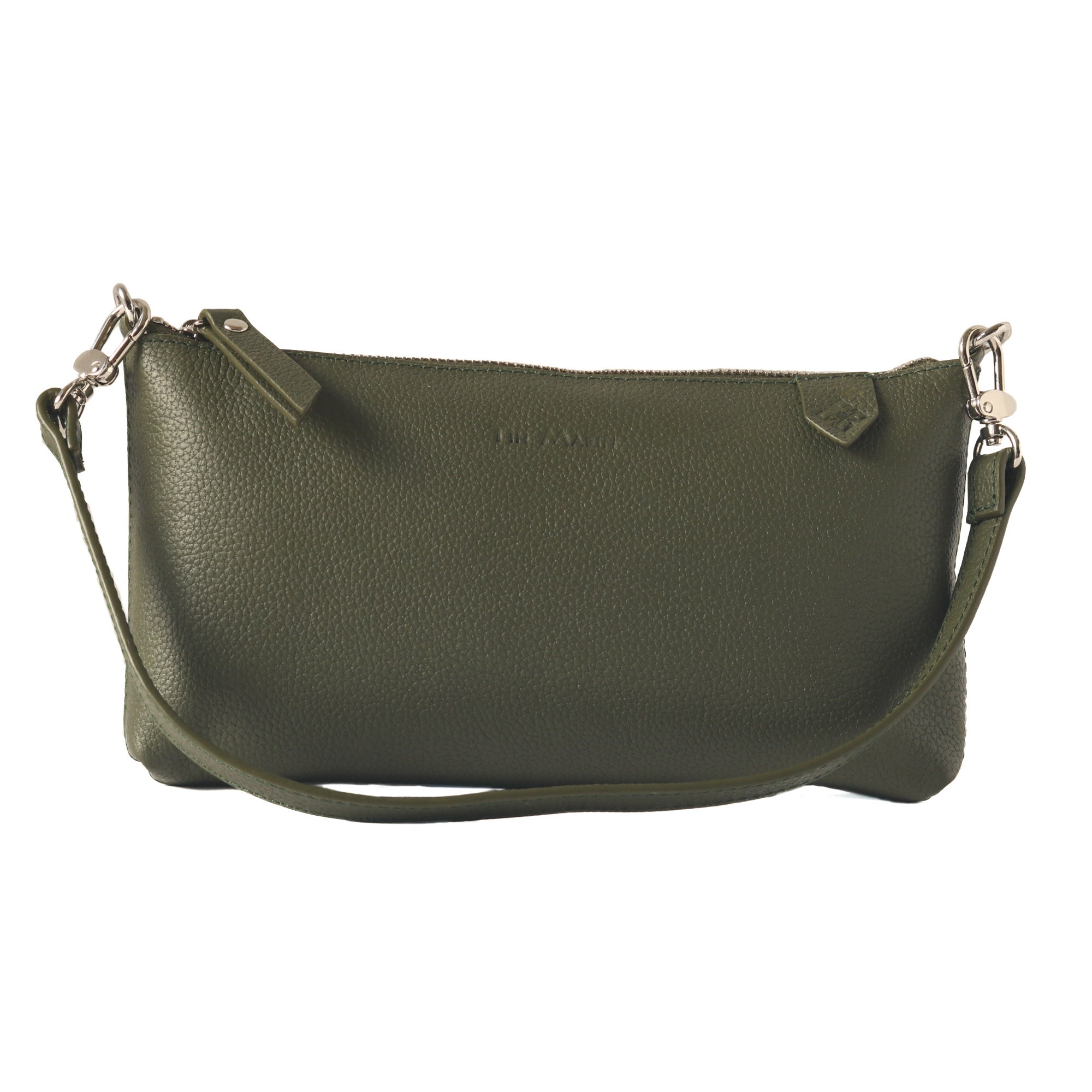 Bolso Elia de piel convertible – Clutch, bandolera y cruzado