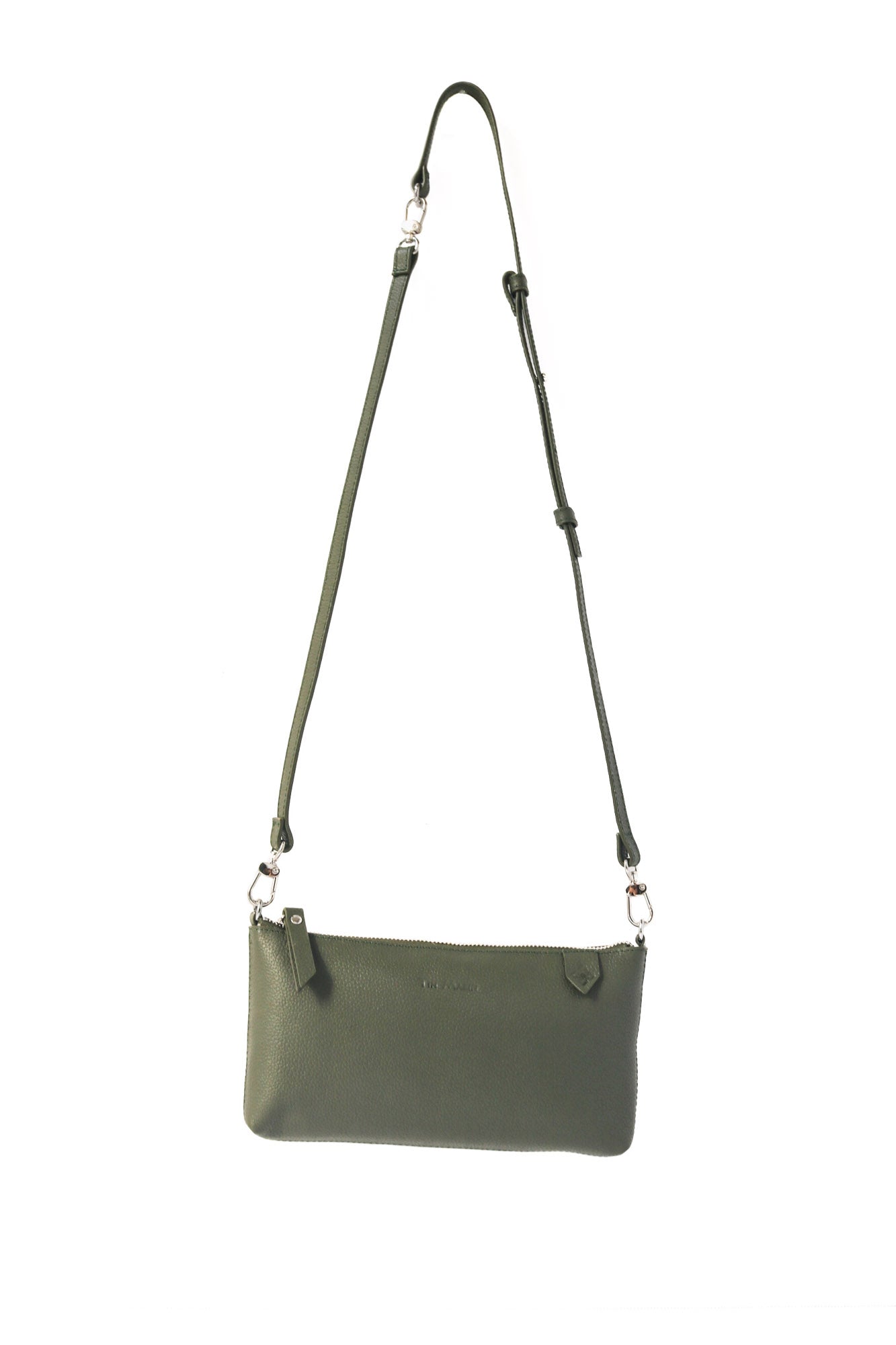 Bolso Elia de piel convertible – Clutch, bandolera y cruzado
