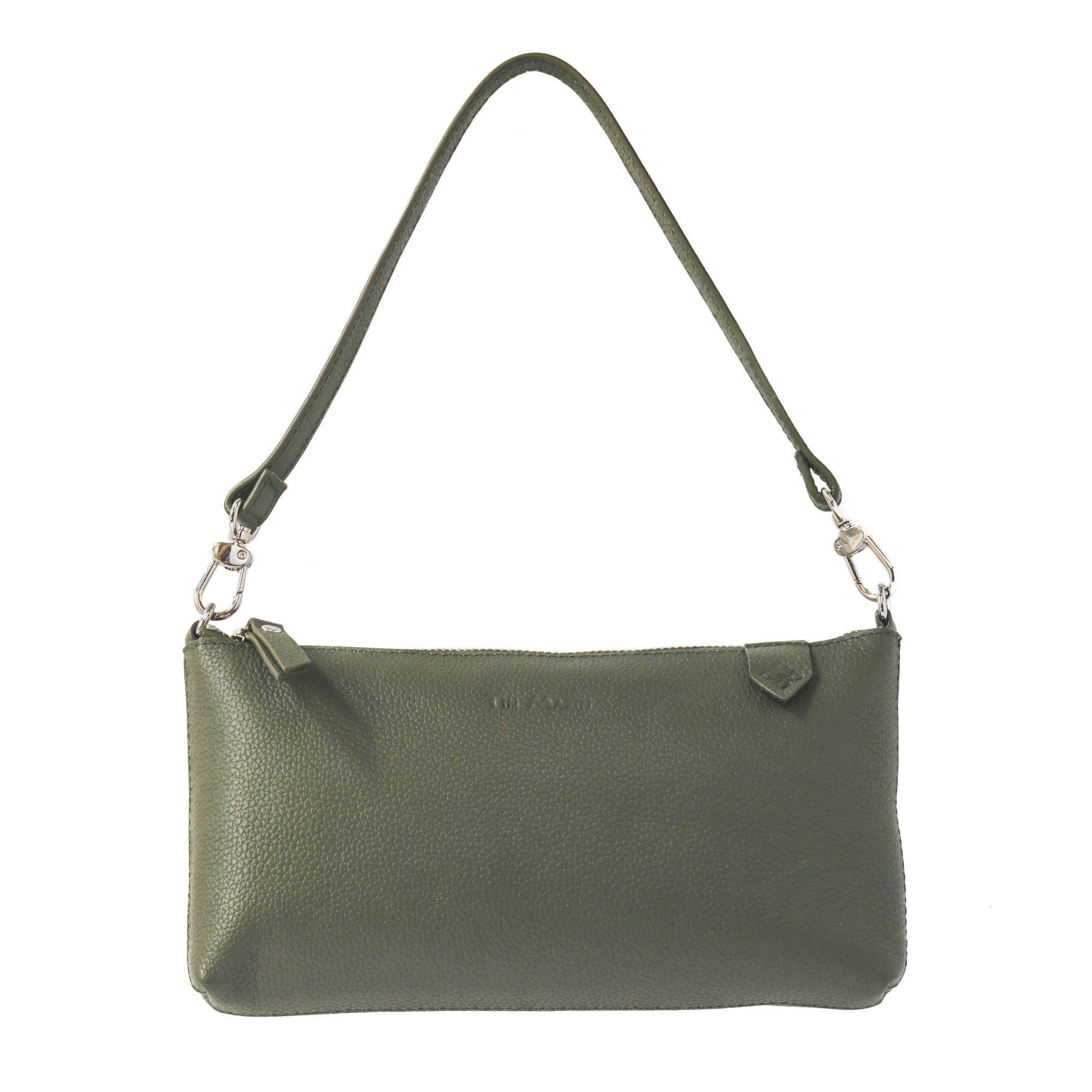Bolso Elia de piel convertible – Clutch, bandolera y cruzado