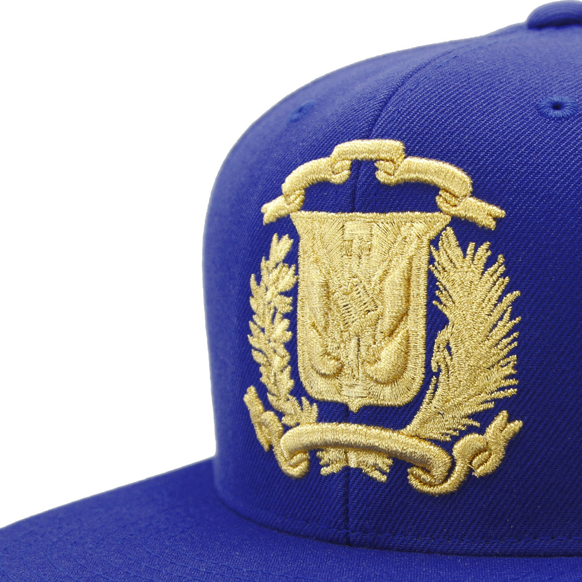 Escudo República Dominicana - Gorra Snapback Royal Dominicana - Dorada Metálica