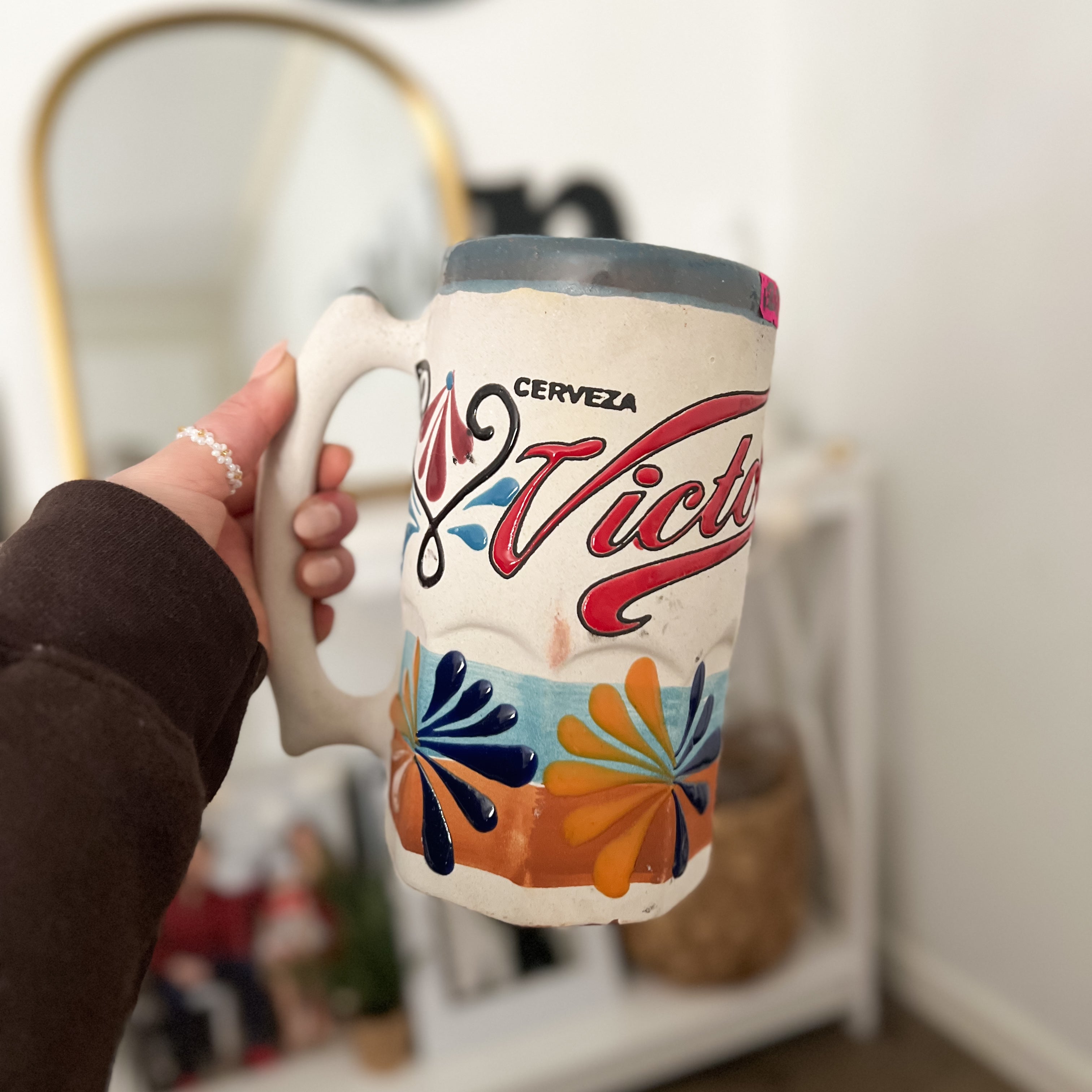 Jarra grande de cerveza de trigo