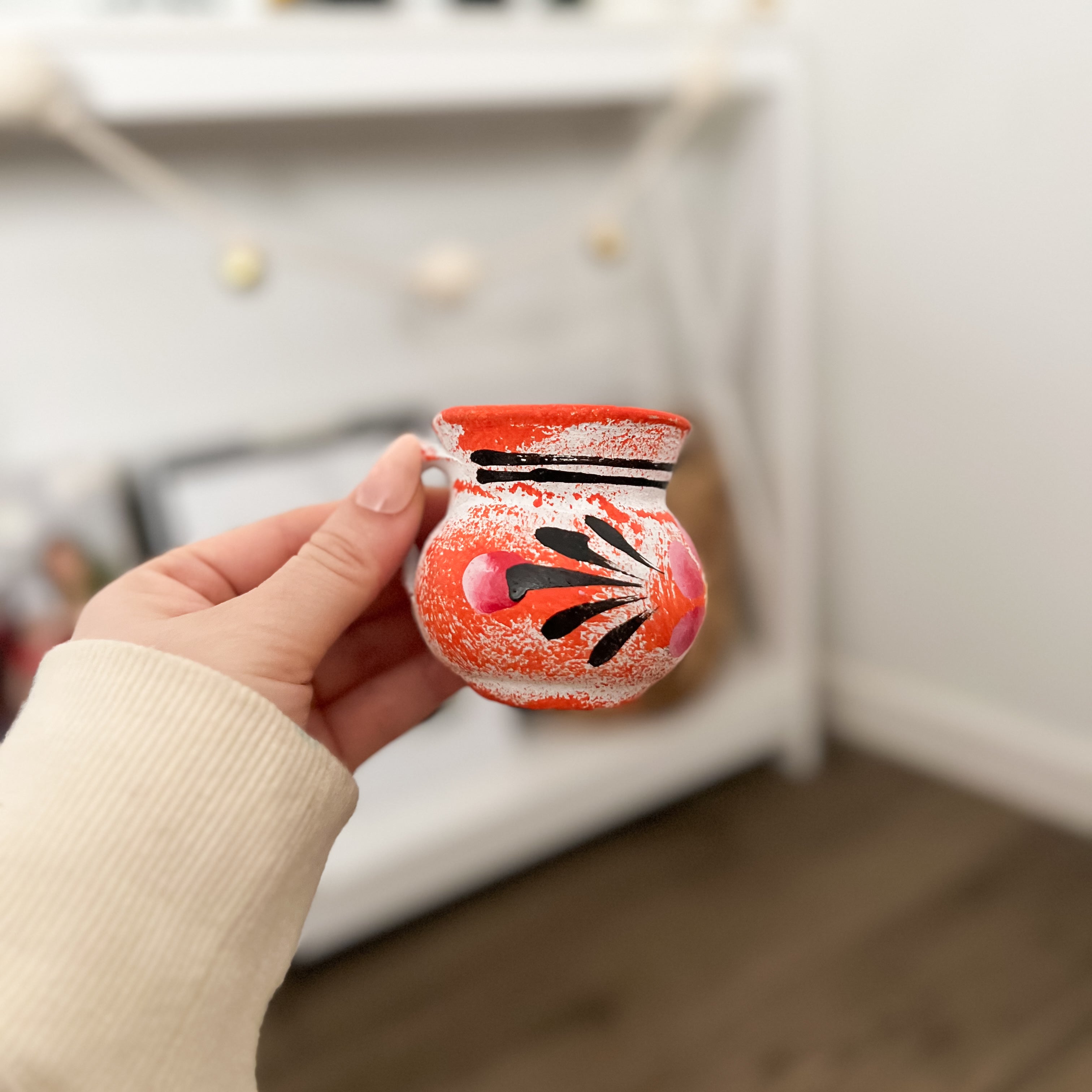Mini Taza Floral Colorida