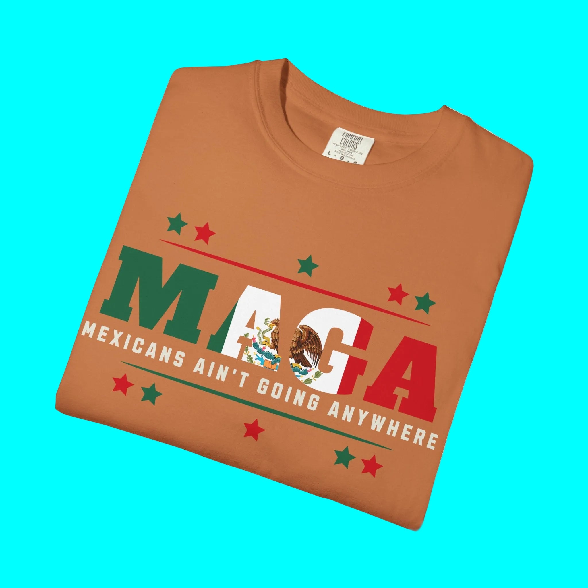 Camiseta Mexicans Ain't Going Anywhere | Camisetas virales divertidas latinas | 3 colores