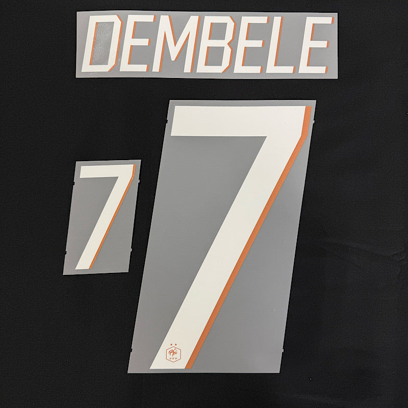 France 2026- Home DEMBELE #7 Official Name Set