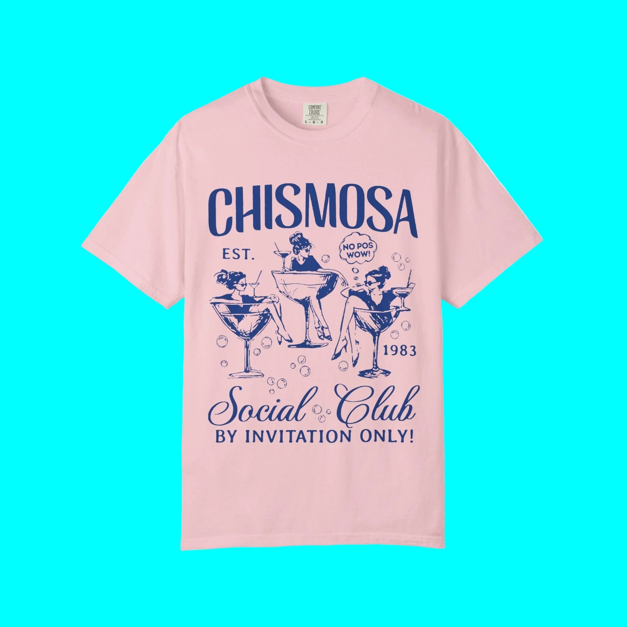 Camiseta Chismosa Social Club | ¡No Pos Wow! ¡Solo con invitación! Divertidas camisetas latinas unisex | 3 colores