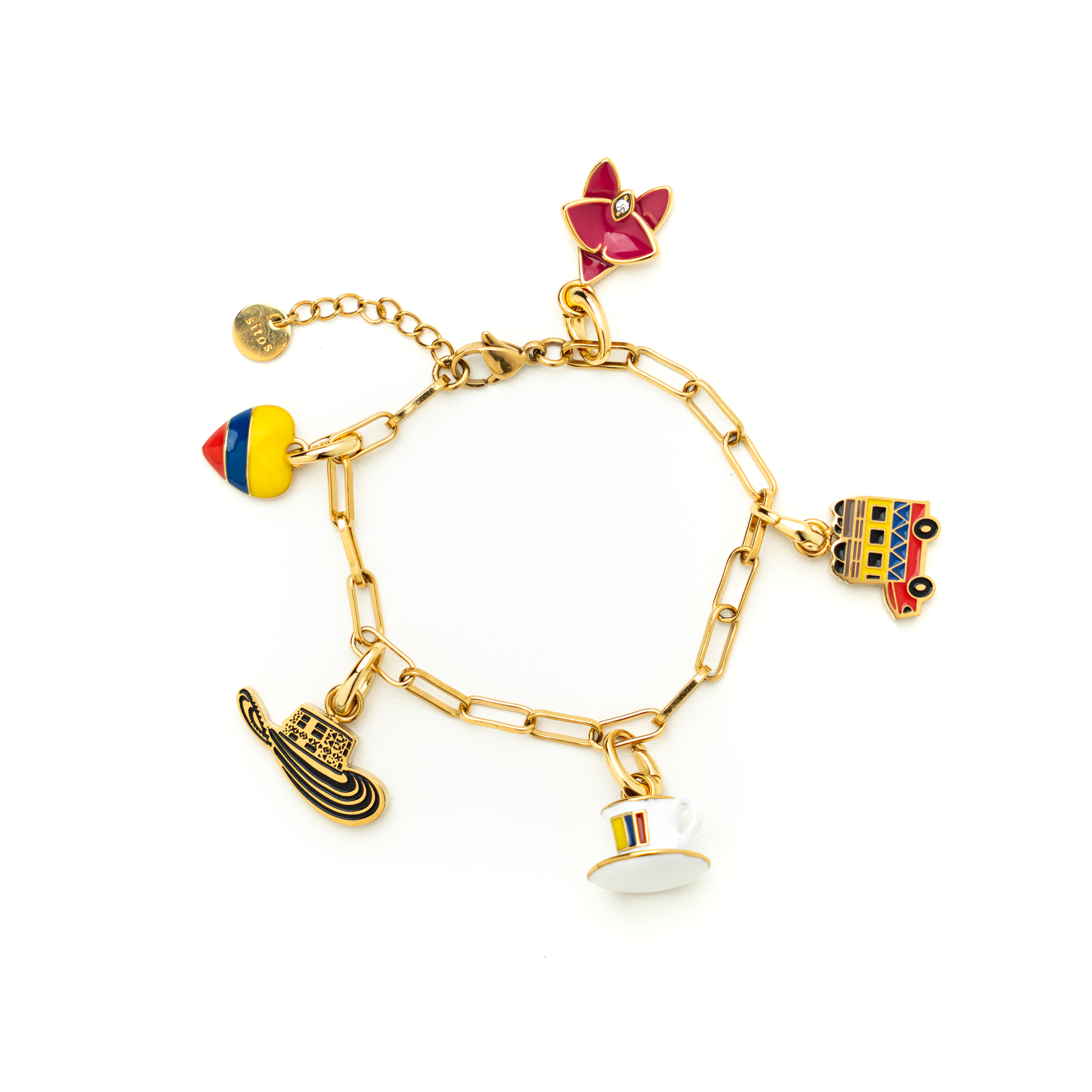 Paperclip Chain Bracelet - Colombian Charms Collection