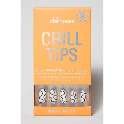 Chillhouse Chill Tips Uñas postizas a presión Wavy Baby 24u. - Nuevo