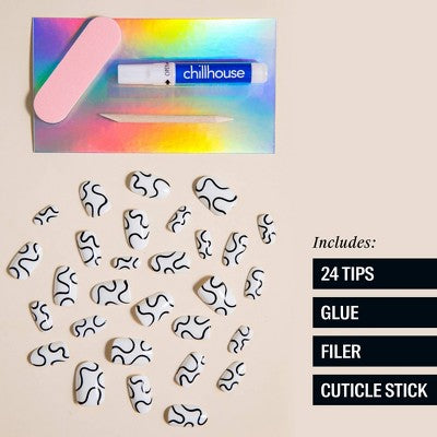 Chillhouse Chill Tips Uñas postizas a presión Wavy Baby 24u. - Nuevo