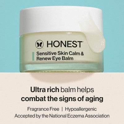 Honest Beauty Calm & Renew Bálsamo Ocular Calmante con Mezcla Fito-Calmante 0.5oz - Nuevo