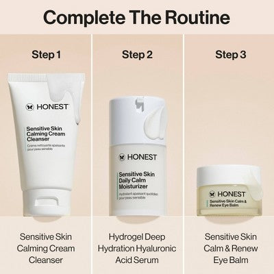 Honest Beauty Calm & Renew Bálsamo Ocular Calmante con Mezcla Fito-Calmante 0.5oz - Nuevo