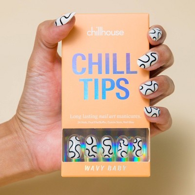Chillhouse Chill Tips Uñas postizas a presión Wavy Baby 24u. - Nuevo