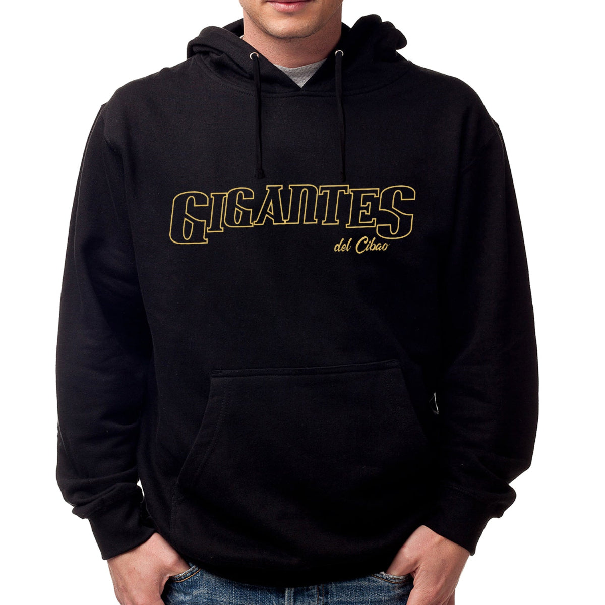 Sudadera con Capucha Gigantes del Cibao con Contorno Dorado