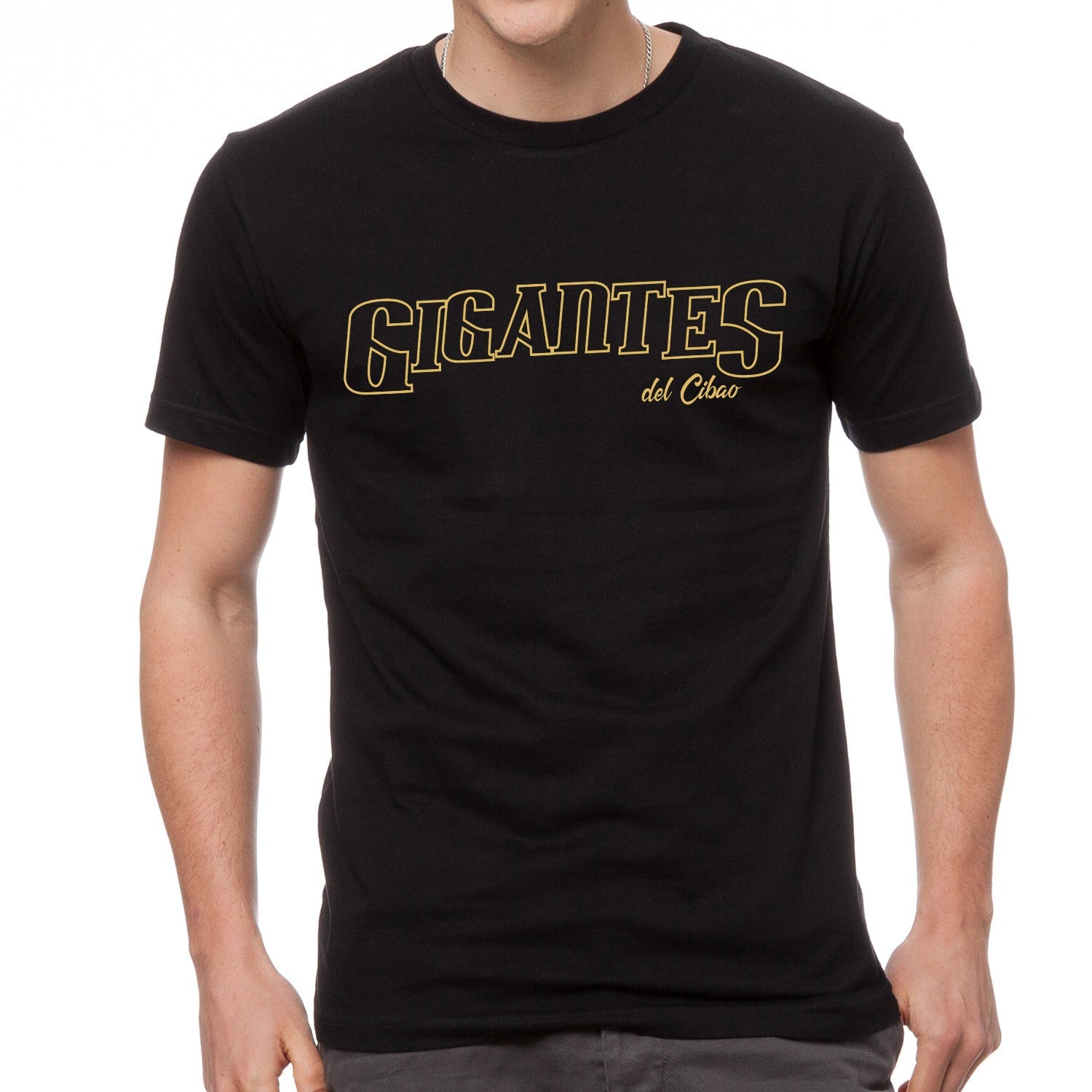 Camiseta con contorno dorado de los Gigantes del Cibao