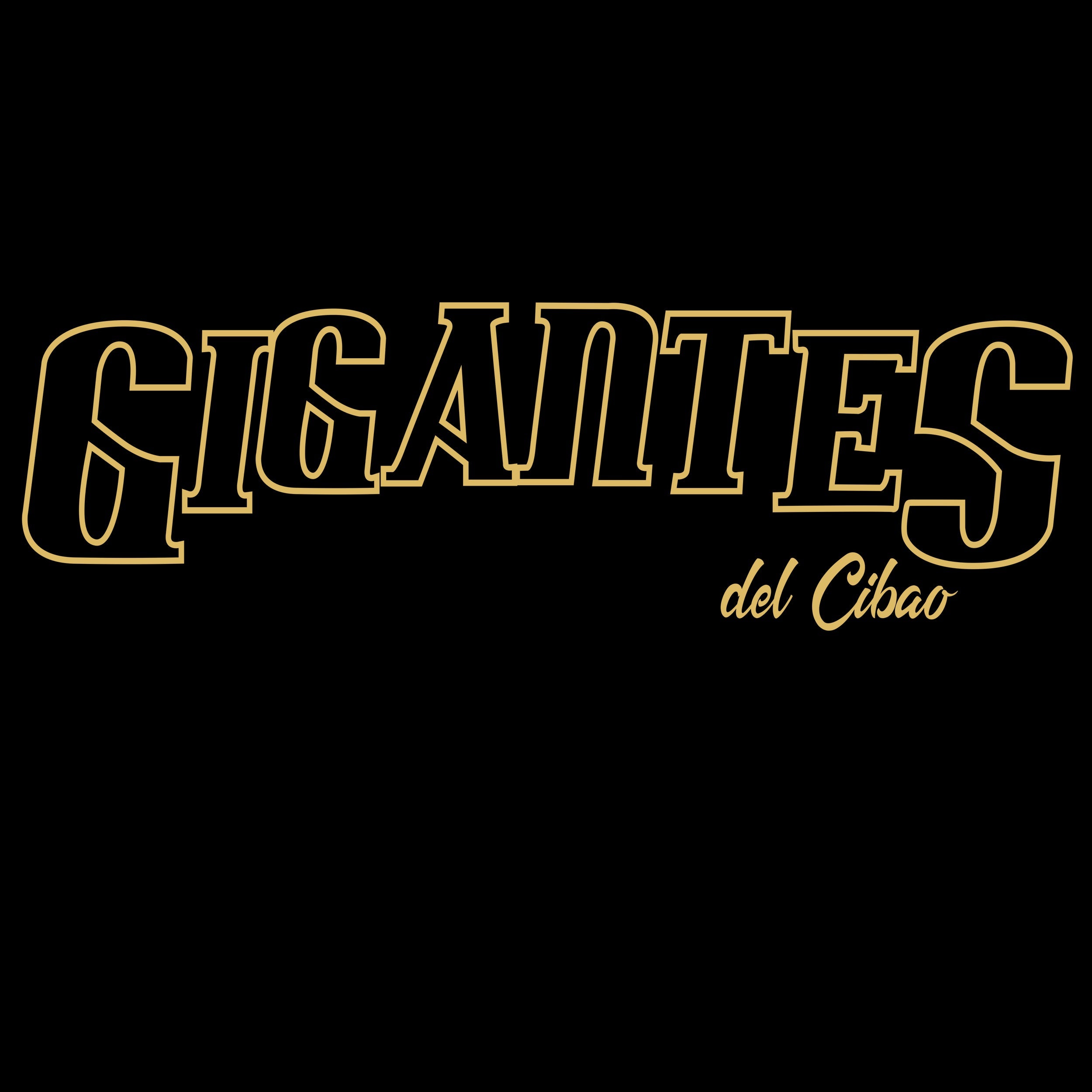 Camiseta con contorno dorado de los Gigantes del Cibao