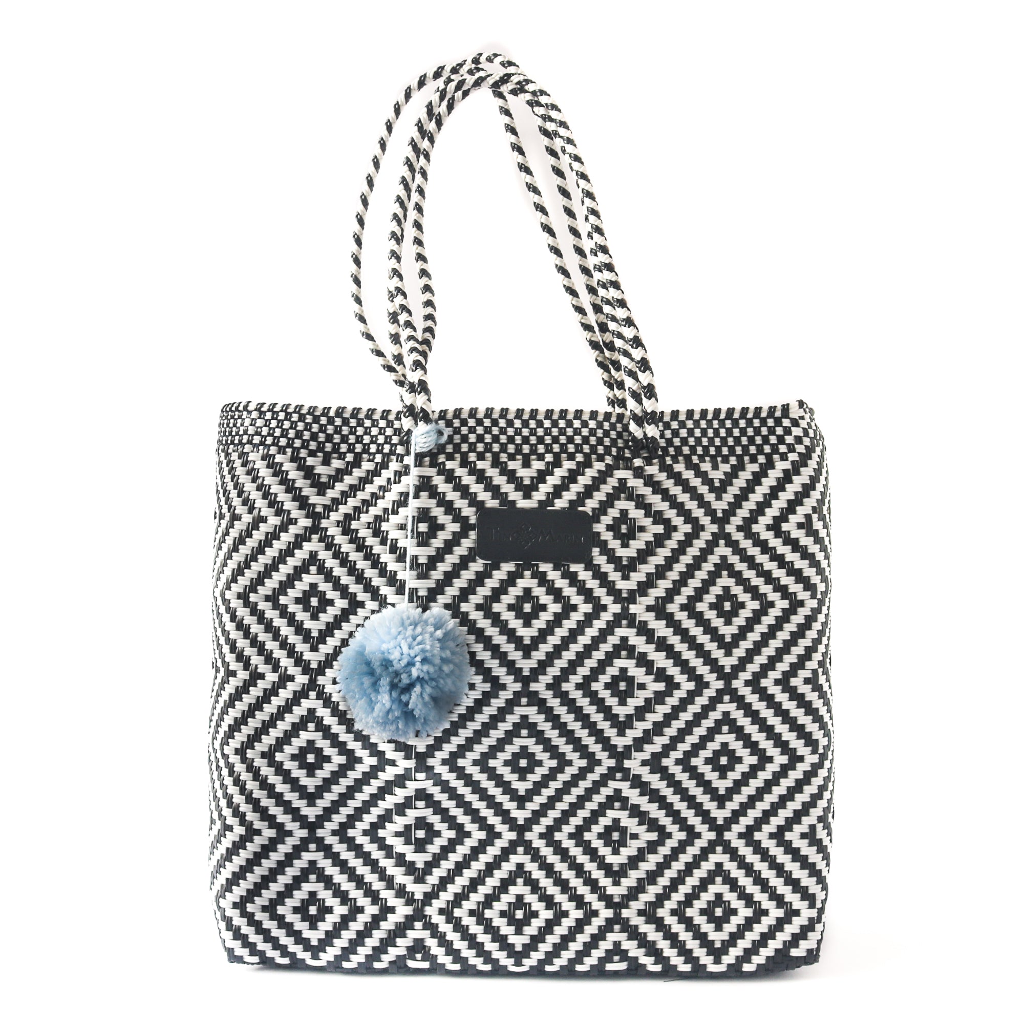 Bolso tote trenzado Greca