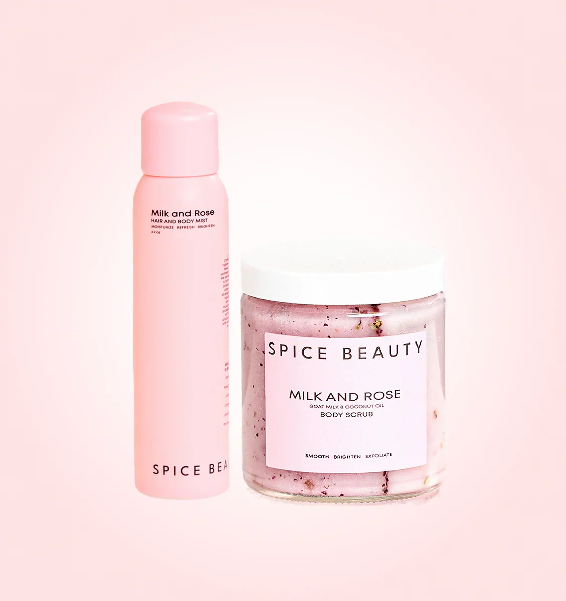 Exfoliante Corporal de Leche y Rosas