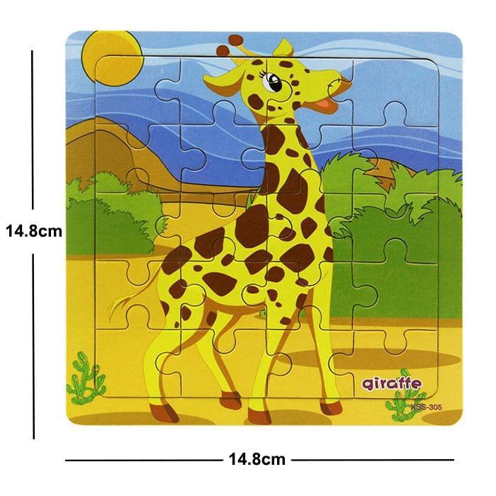 38 Style Cartoon Wooden Puzzle Children Animal/ Vehicle Toy For 2-6 Year Baby Early Educational Toys for Kids
