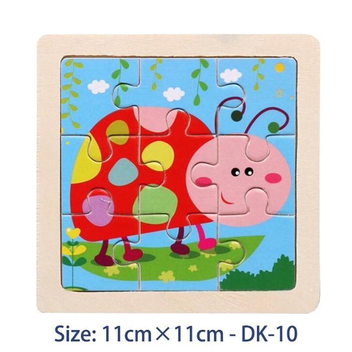 38 Style Cartoon Wooden Puzzle Children Animal/ Vehicle Toy For 2-6 Year Baby Early Educational Toys for Kids