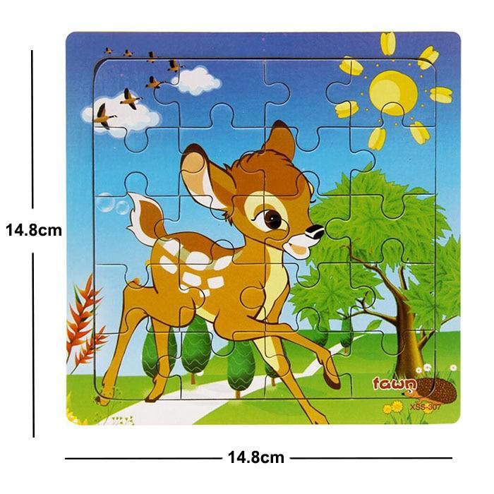 38 Style Cartoon Wooden Puzzle Children Animal/ Vehicle Toy For 2-6 Year Baby Early Educational Toys for Kids