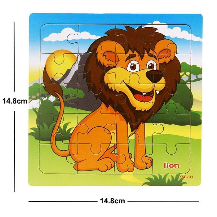 38 Style Cartoon Wooden Puzzle Children Animal/ Vehicle Toy For 2-6 Year Baby Early Educational Toys for Kids