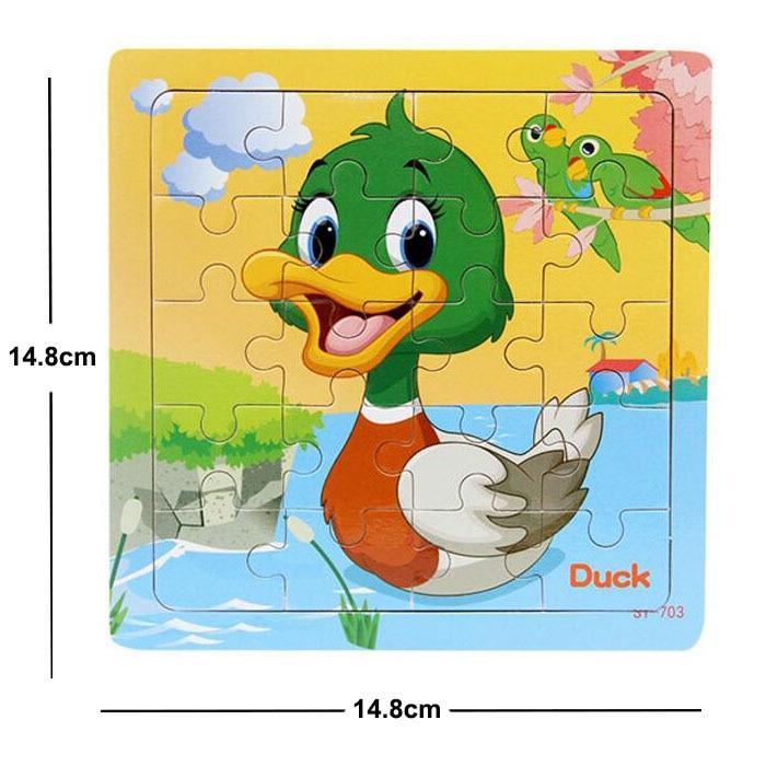 38 Style Cartoon Wooden Puzzle Children Animal/ Vehicle Toy For 2-6 Year Baby Early Educational Toys for Kids
