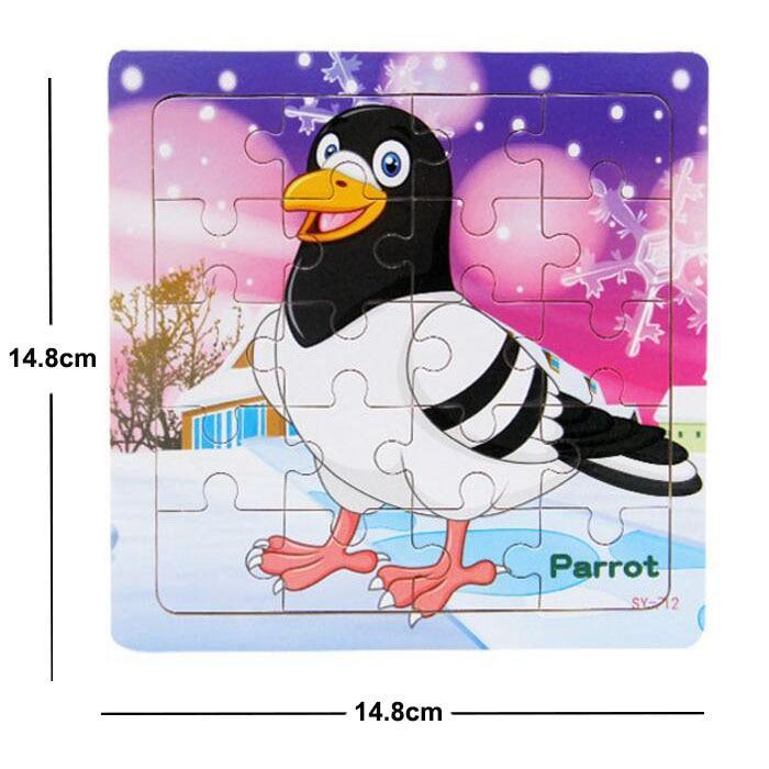 38 Style Cartoon Wooden Puzzle Children Animal/ Vehicle Toy For 2-6 Year Baby Early Educational Toys for Kids