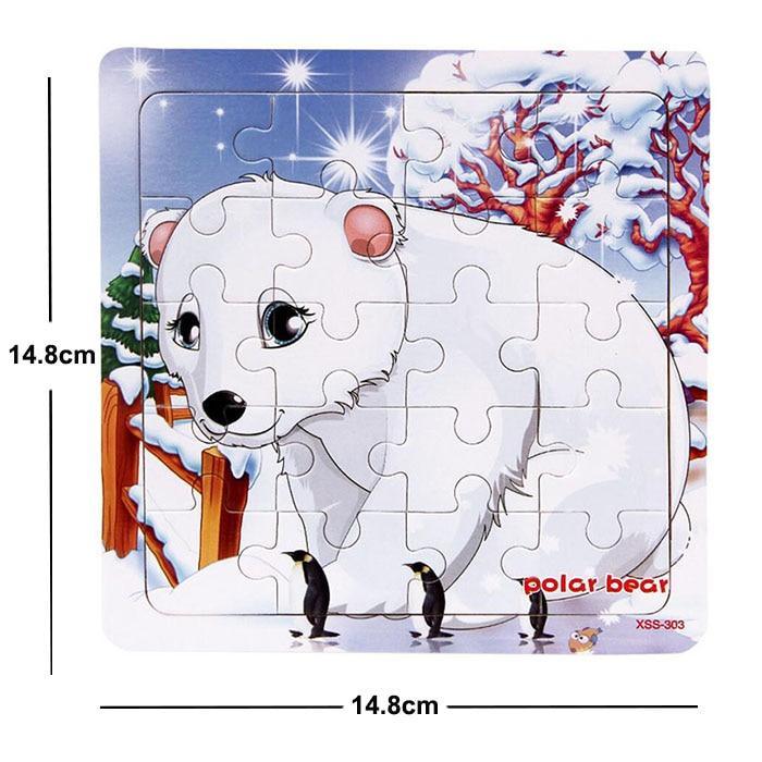 38 Style Cartoon Wooden Puzzle Children Animal/ Vehicle Toy For 2-6 Year Baby Early Educational Toys for Kids