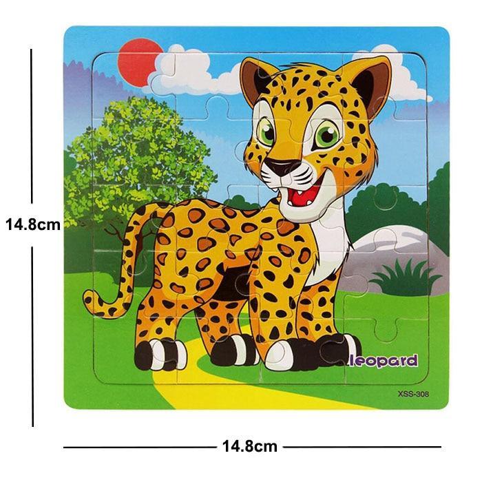 38 Style Cartoon Wooden Puzzle Children Animal/ Vehicle Toy For 2-6 Year Baby Early Educational Toys for Kids