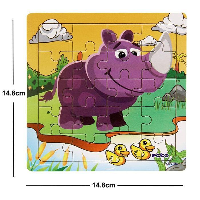 38 Style Cartoon Wooden Puzzle Children Animal/ Vehicle Toy For 2-6 Year Baby Early Educational Toys for Kids