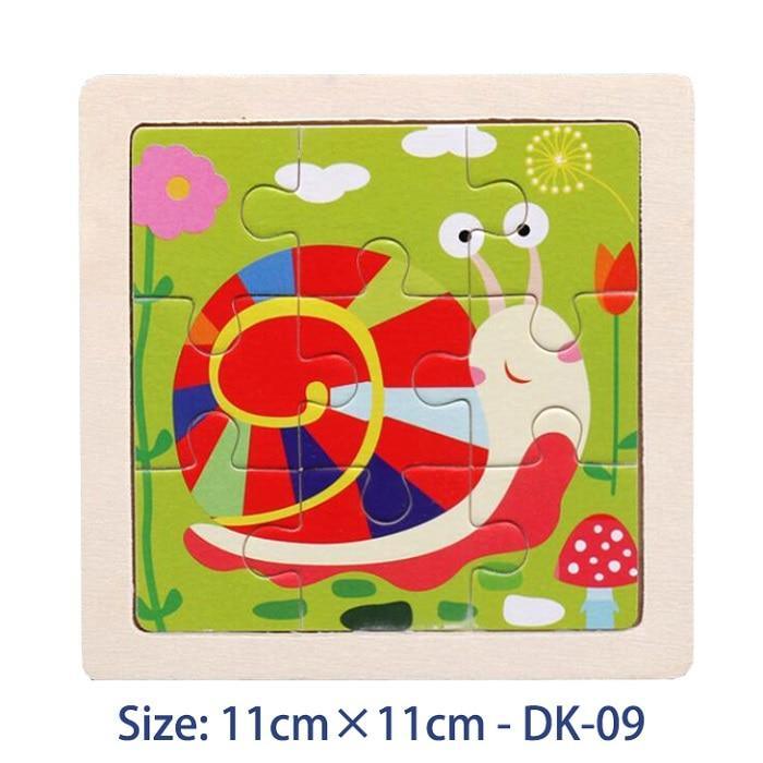 38 Style Cartoon Wooden Puzzle Children Animal/ Vehicle Toy For 2-6 Year Baby Early Educational Toys for Kids