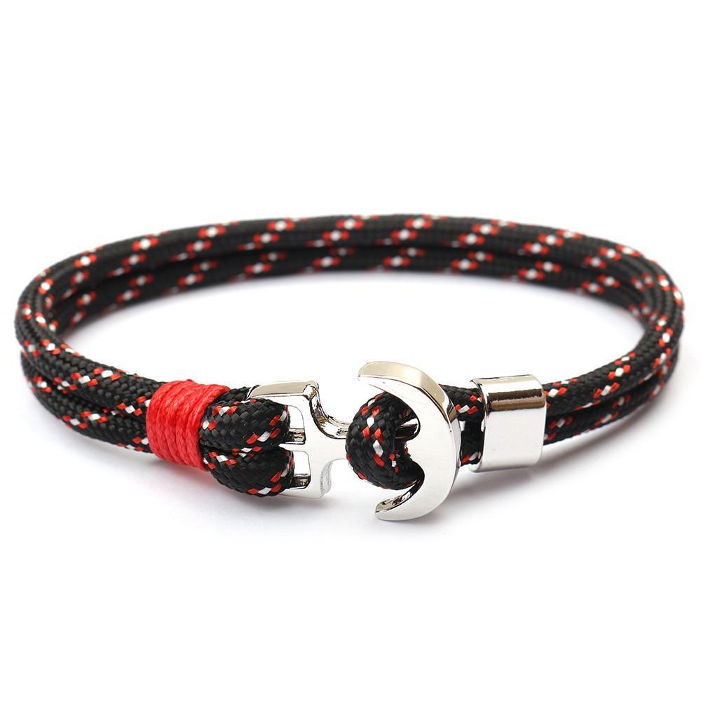 Amazing Multilayer Anchor Bracelets Charm Survival Rope Chain Fashion Jewelry Bracelet Men For Women Best Gift